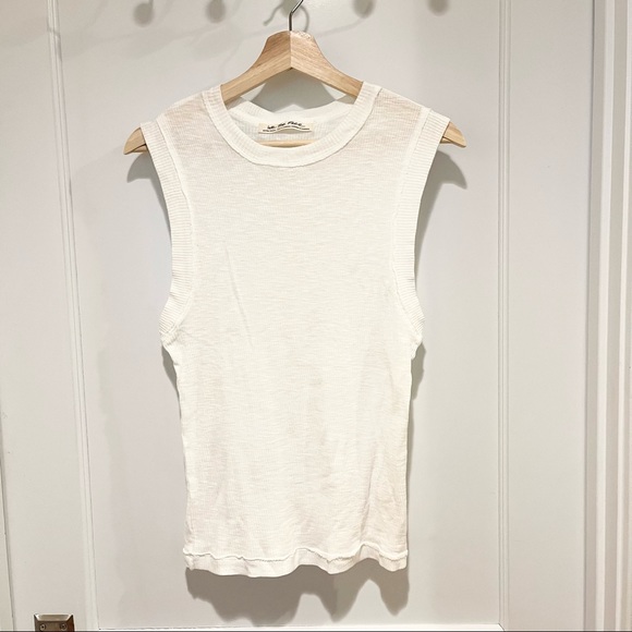 Free People We The Free Georgie Muscle Tee White XS - Picture 2 of 5